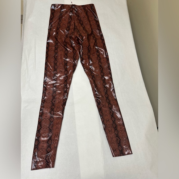 NWT; BUDDY LOVE ❤️MILA PATENT VEGAN LEATHER LEGGING - COGNAC SNAKE - Picture 8 of 15